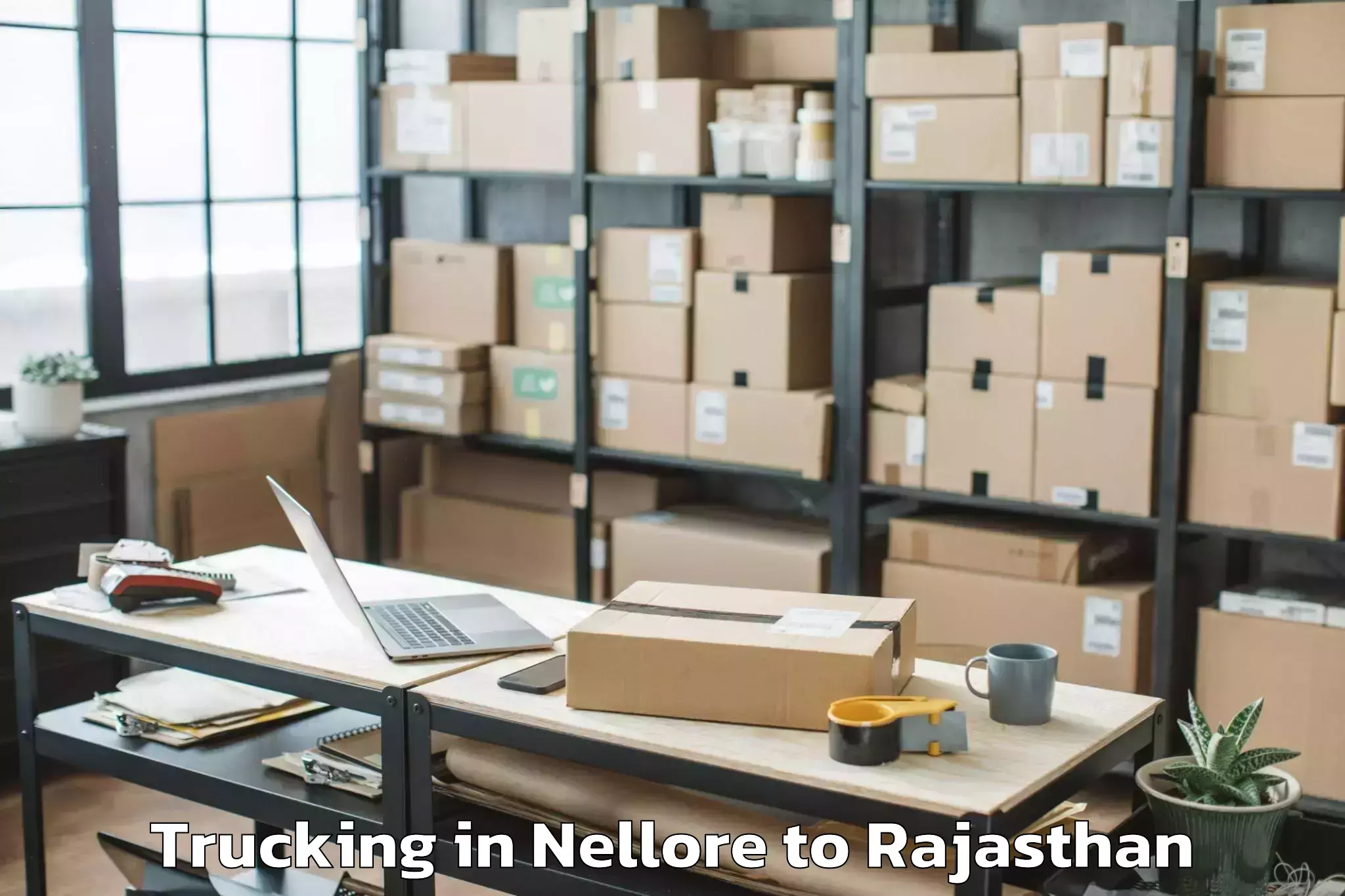 Easy Nellore to Jagannath University Jaipur Trucking Booking